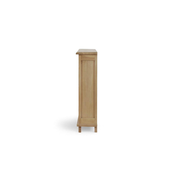 Osborne Narrow 4 Door Sideboard in Fruitwood-Blue Hand Home