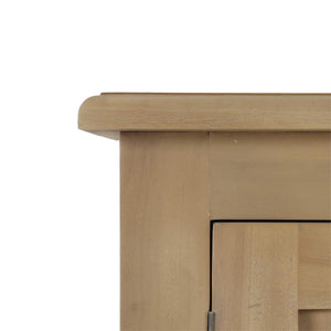 Osborne Narrow 4 Door Sideboard in Fruitwood-Blue Hand Home