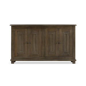 Osborne Narrow 4 Door Sideboard in Straw Wash-Blue Hand Home