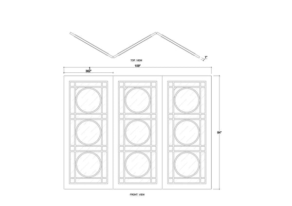 Savannah Room Divider-Blue Hand Home