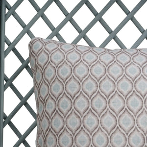 Rabana High Back Rattan Loveseat-Blue Hand Home