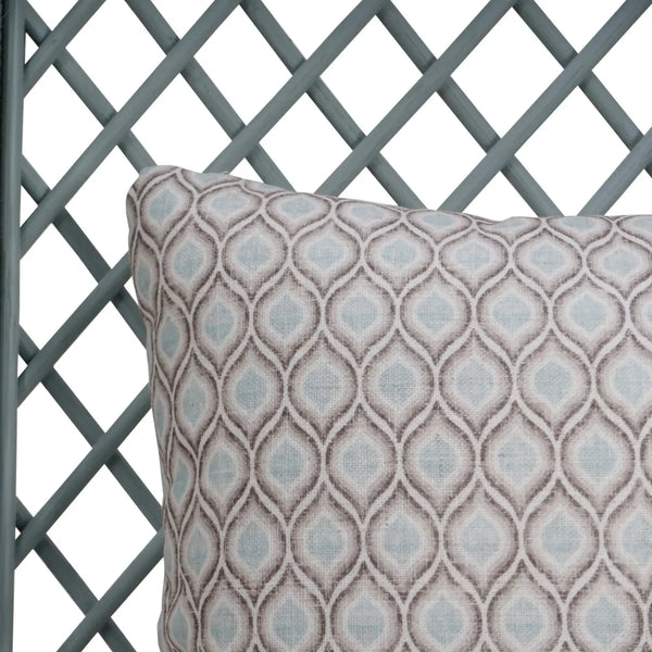 Rabana High Back Rattan Loveseat-Blue Hand Home