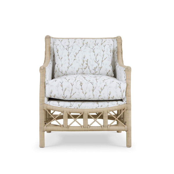 Rabana Rattan Chair in Natural Rattan w/ Whisper Word Fabric Cushion