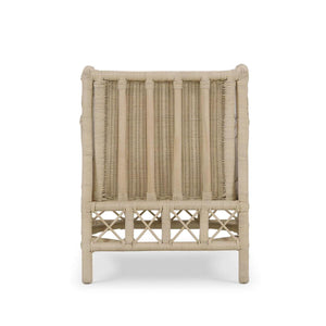Rabana Rattan Chair in Natural Rattan w/ Whisper Word Fabric Cushion