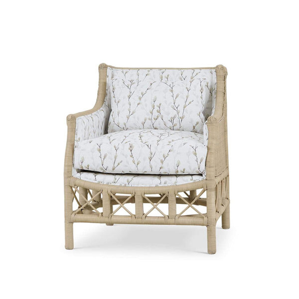 Rabana Rattan Chair in Natural Rattan w/ Whisper Word Fabric Cushion