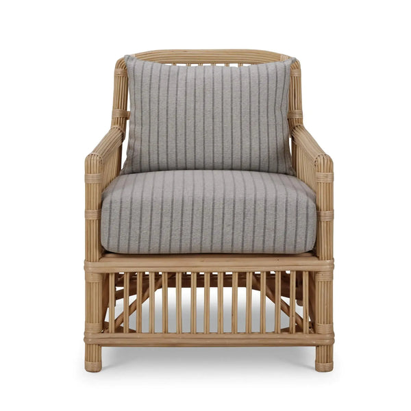 Oceana Rattan Chair-Blue Hand Home