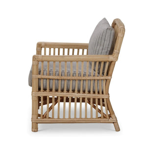 Oceana Rattan Chair-Blue Hand Home