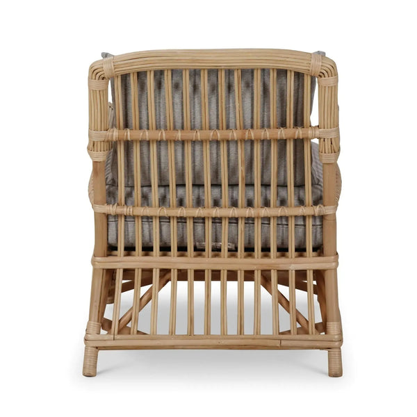 Oceana Rattan Chair-Blue Hand Home