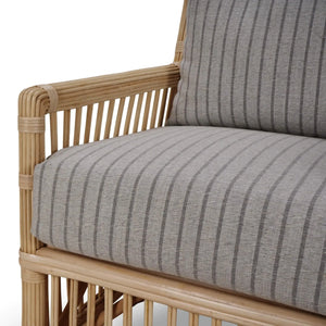 Oceana Rattan Chair-Blue Hand Home