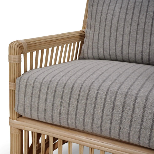 Oceana Rattan Chair-Blue Hand Home