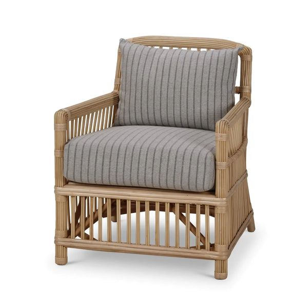 Oceana Rattan Chair-Blue Hand Home