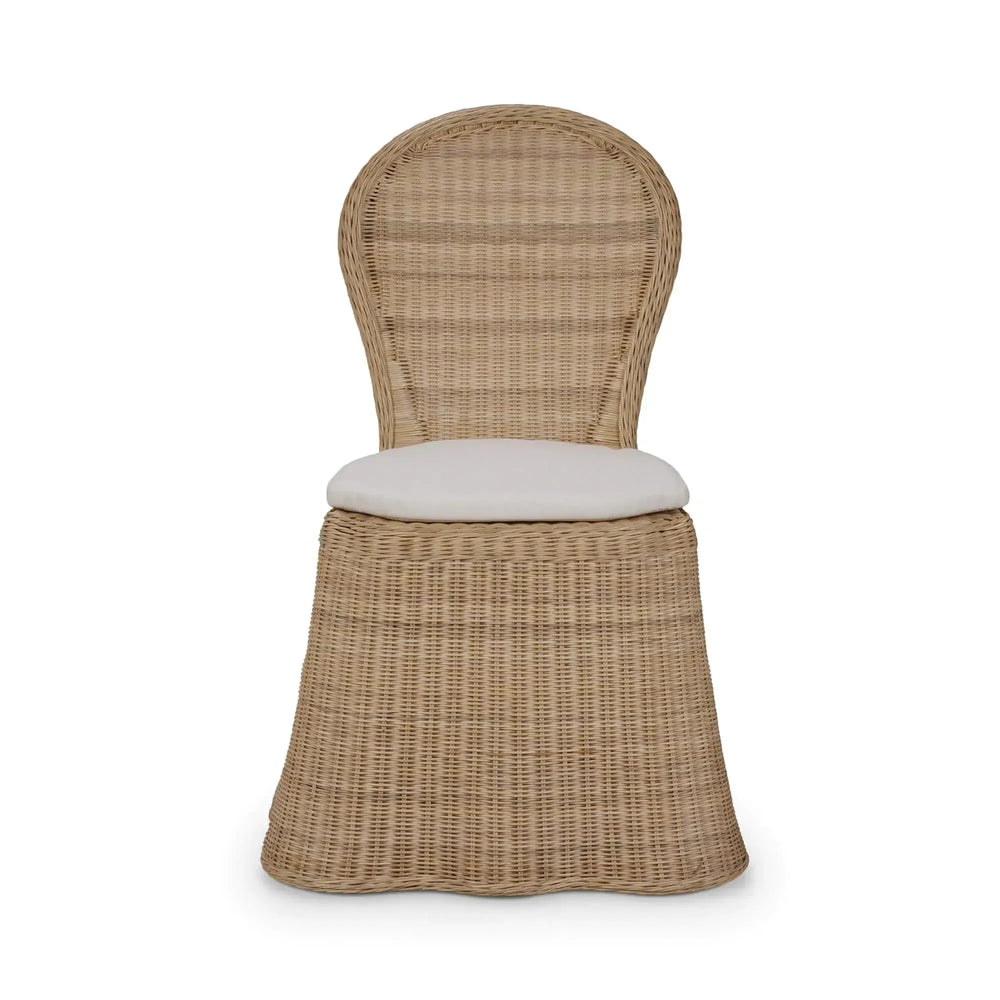 Newport Rattan Dining Chair-Blue Hand Home