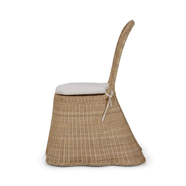 Newport Rattan Dining Chair-Blue Hand Home