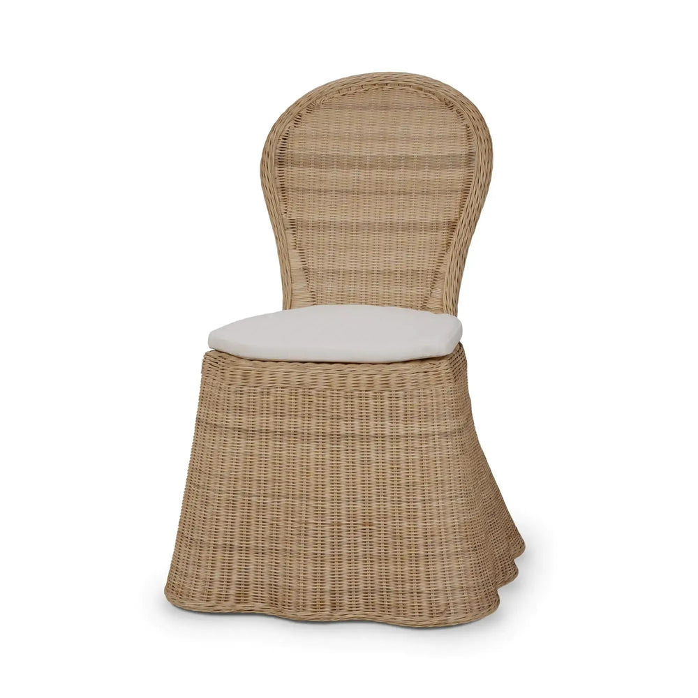 Newport Rattan Dining Chair-Blue Hand Home