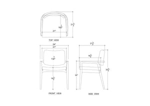 Milton Dining Chair-Blue Hand Home
