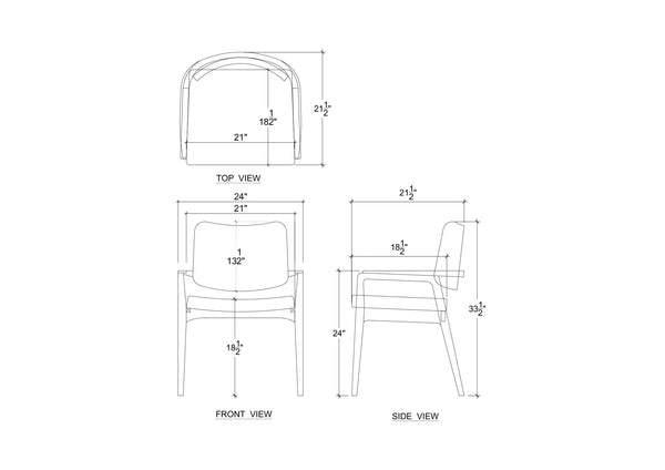 Milton Dining Chair-Blue Hand Home