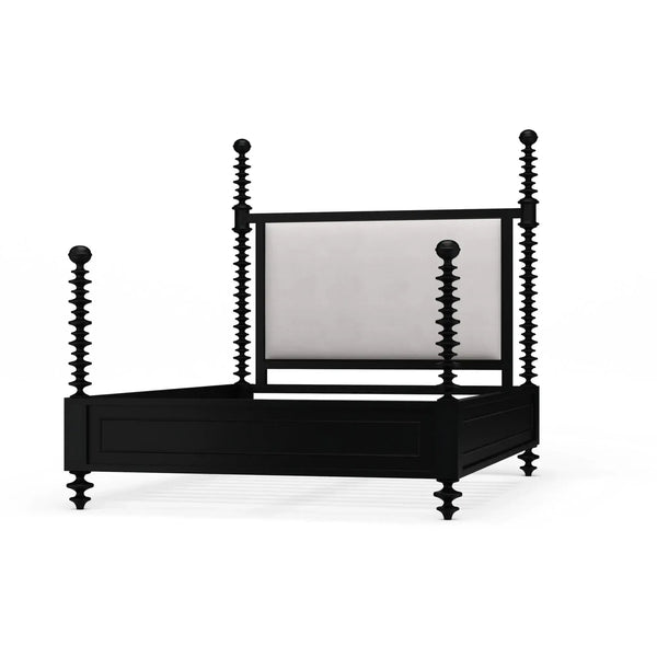 Milano Upholstered Bed Queen-Blue Hand Home