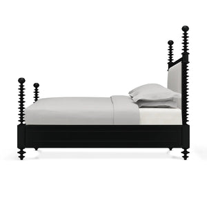 Milano Upholstered Bed Queen-Blue Hand Home
