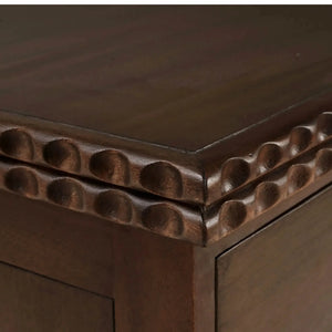 Maeve 2 Drawer Bedside Table-Blue Hand Home