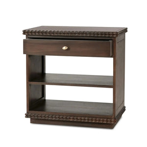 Maeve Open Bedside Table-Blue Hand Home