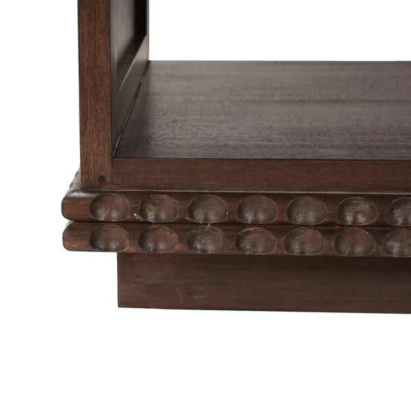 Maeve Open Bedside Table-Blue Hand Home
