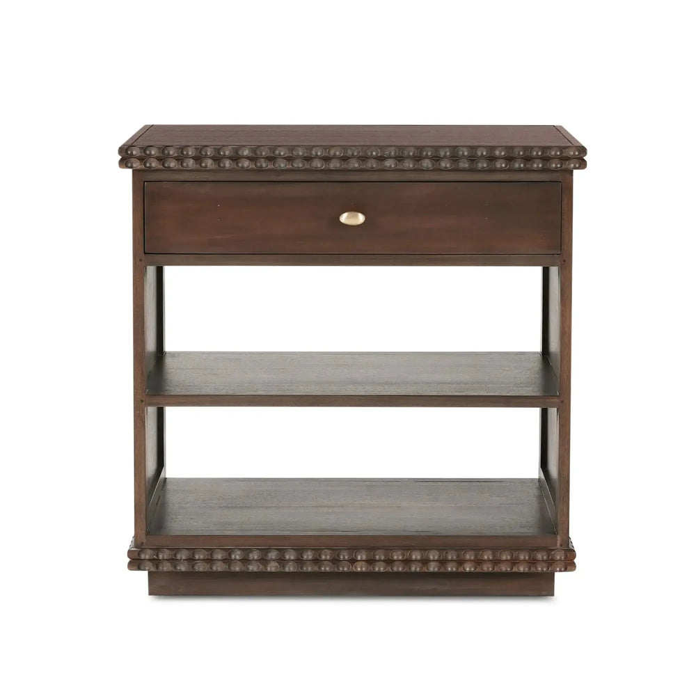 Maeve Open Bedside Table-Blue Hand Home