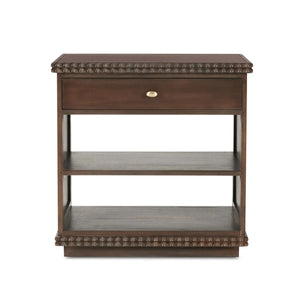 Maeve Open Bedside Table-Blue Hand Home
