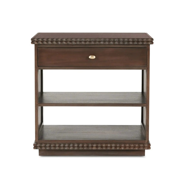 Maeve Open Bedside Table-Blue Hand Home