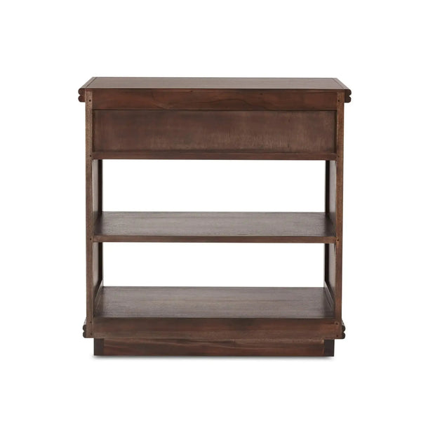 Maeve Open Bedside Table-Blue Hand Home