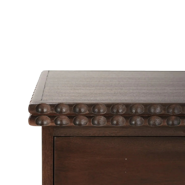 Maeve Open Bedside Table-Blue Hand Home