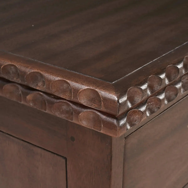 Maeve Open Bedside Table-Blue Hand Home