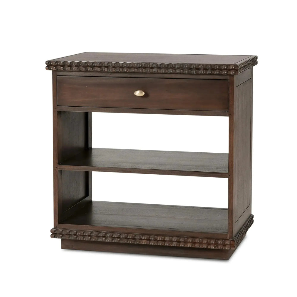 Maeve Open Bedside Table-Blue Hand Home