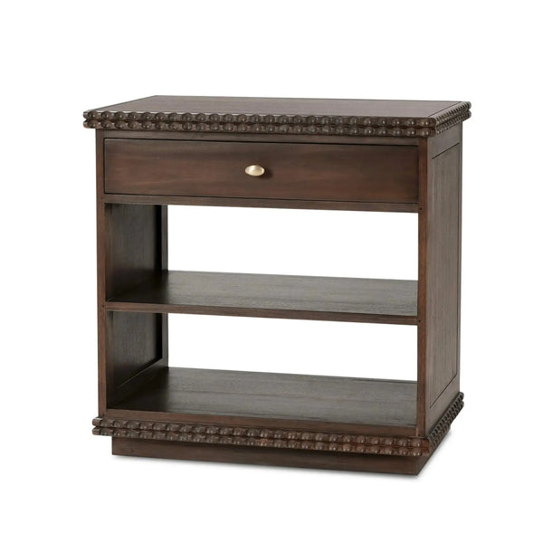 Maeve Open Bedside Table-Blue Hand Home