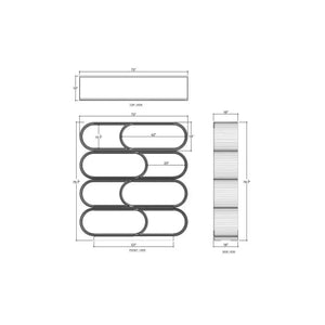 Infinity Bookcase-Blue Hand Home