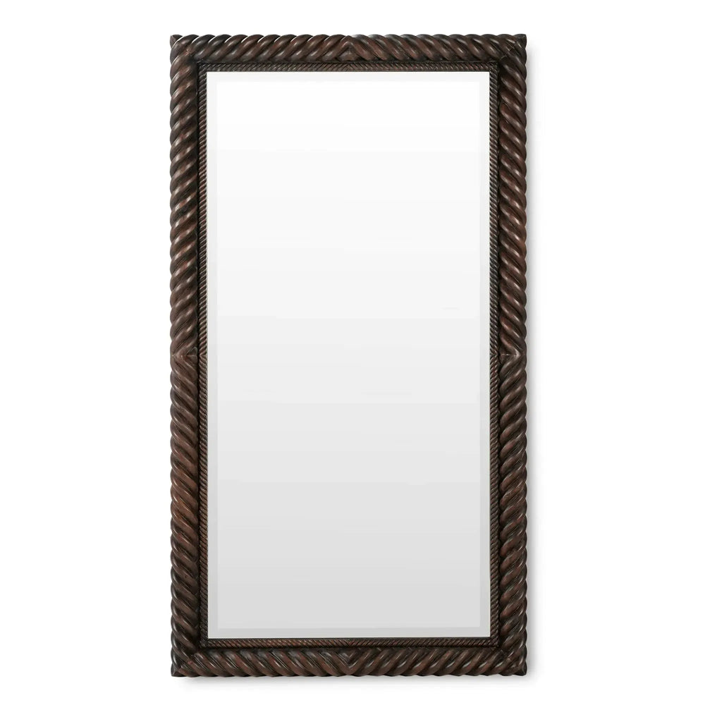 Belvedere Twist Mirror Large-Blue Hand Home