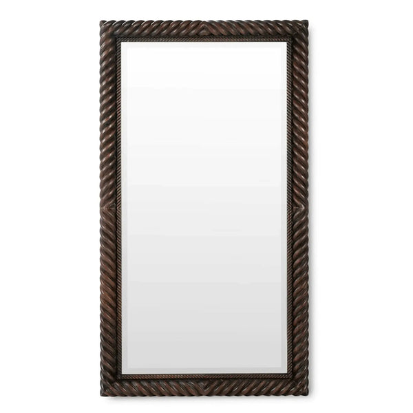 Belvedere Twist Mirror Large-Blue Hand Home