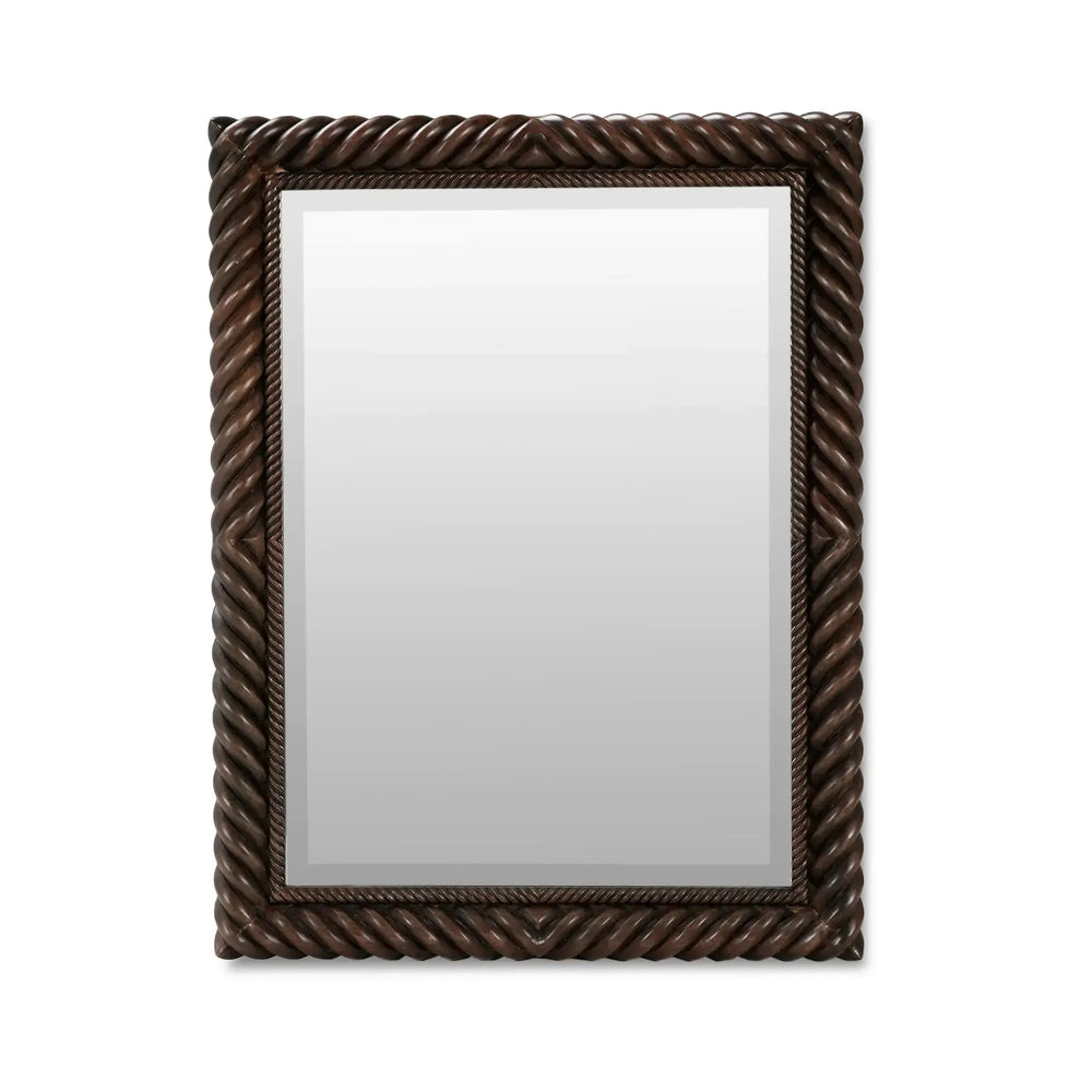 Belvedere Twist Mirror Small-Blue Hand Home