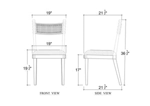 Ligna Dining Chair-Blue Hand Home