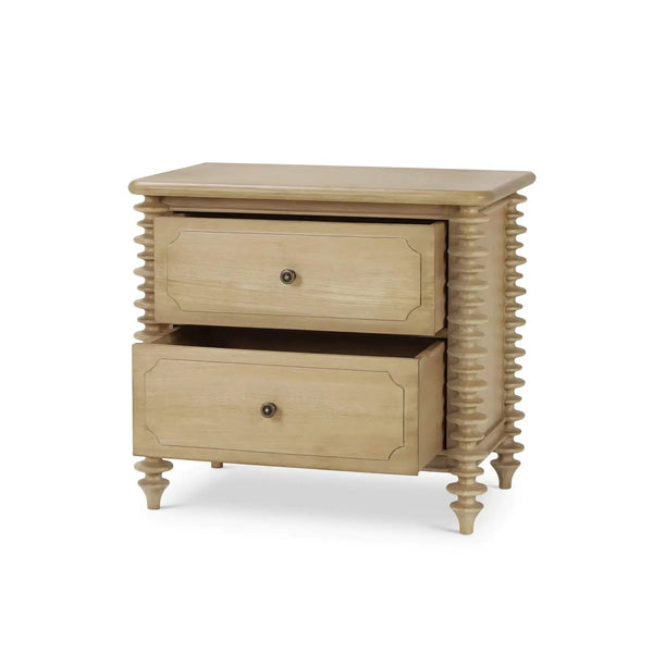 Milano 2 Drawer Bedside Table Small-Blue Hand Home