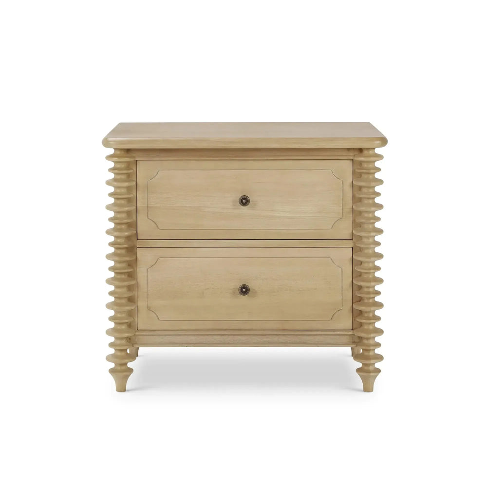 Milano 2 Drawer Bedside Table Small-Blue Hand Home