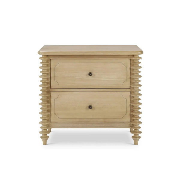 Milano 2 Drawer Bedside Table Small-Blue Hand Home