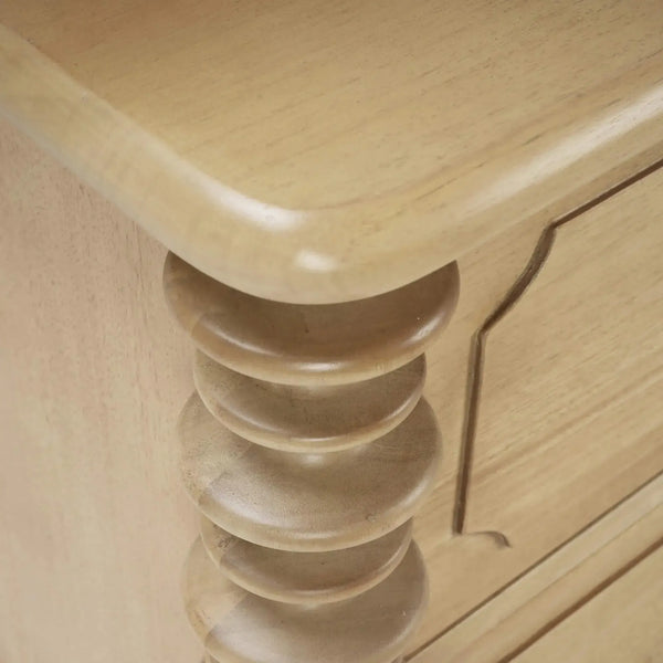 Milano 2 Drawer Bedside Table Small-Blue Hand Home