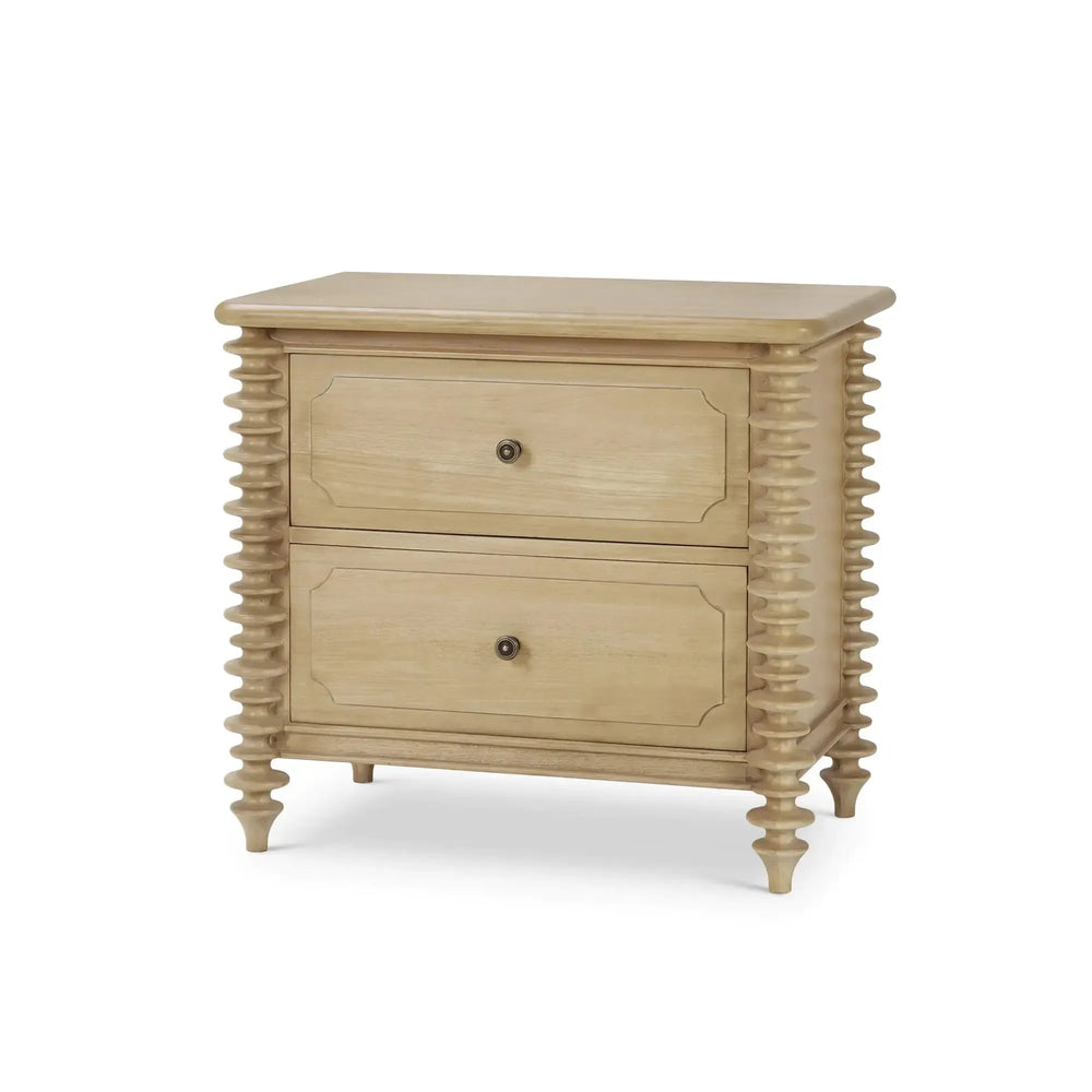Milano 2 Drawer Bedside Table Small-Blue Hand Home