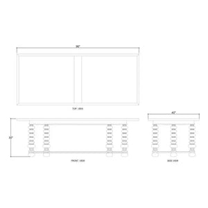 Verano Dining Table-Blue Hand Home