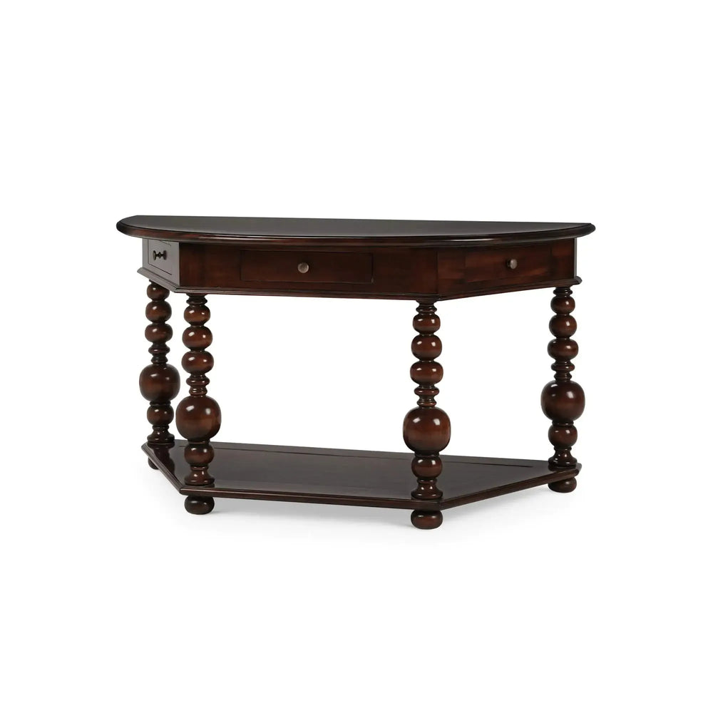 Soluna Demi Lune Table-Blue Hand Home