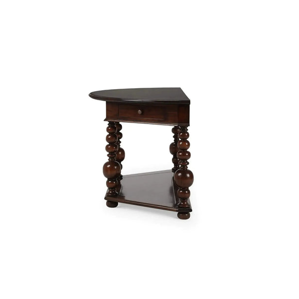 Soluna Demi Lune Table-Blue Hand Home
