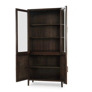 Colorado Display Cabinet w/ Glass Door-Blue Hand Home