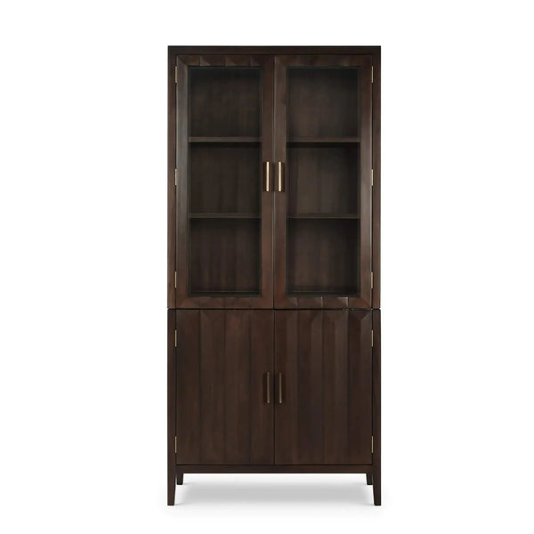 Colorado Display Cabinet w/ Glass Door-Blue Hand Home