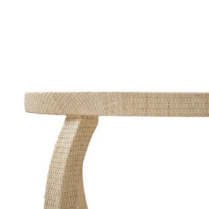Savannah Open Bookcase w/ Rattan-Blue Hand Home