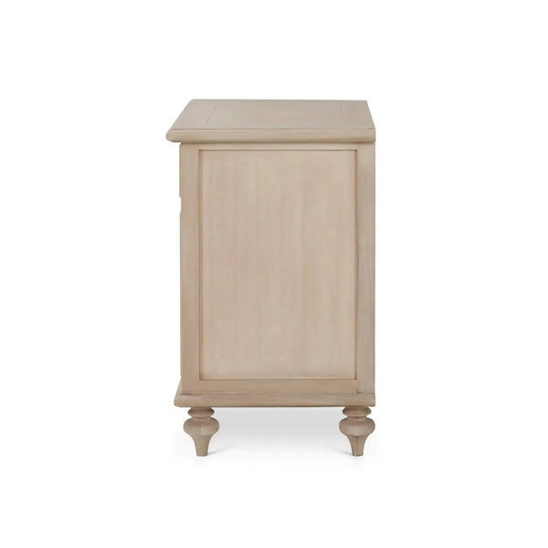 Savannah 2-Door Bedside Table-Blue Hand Home